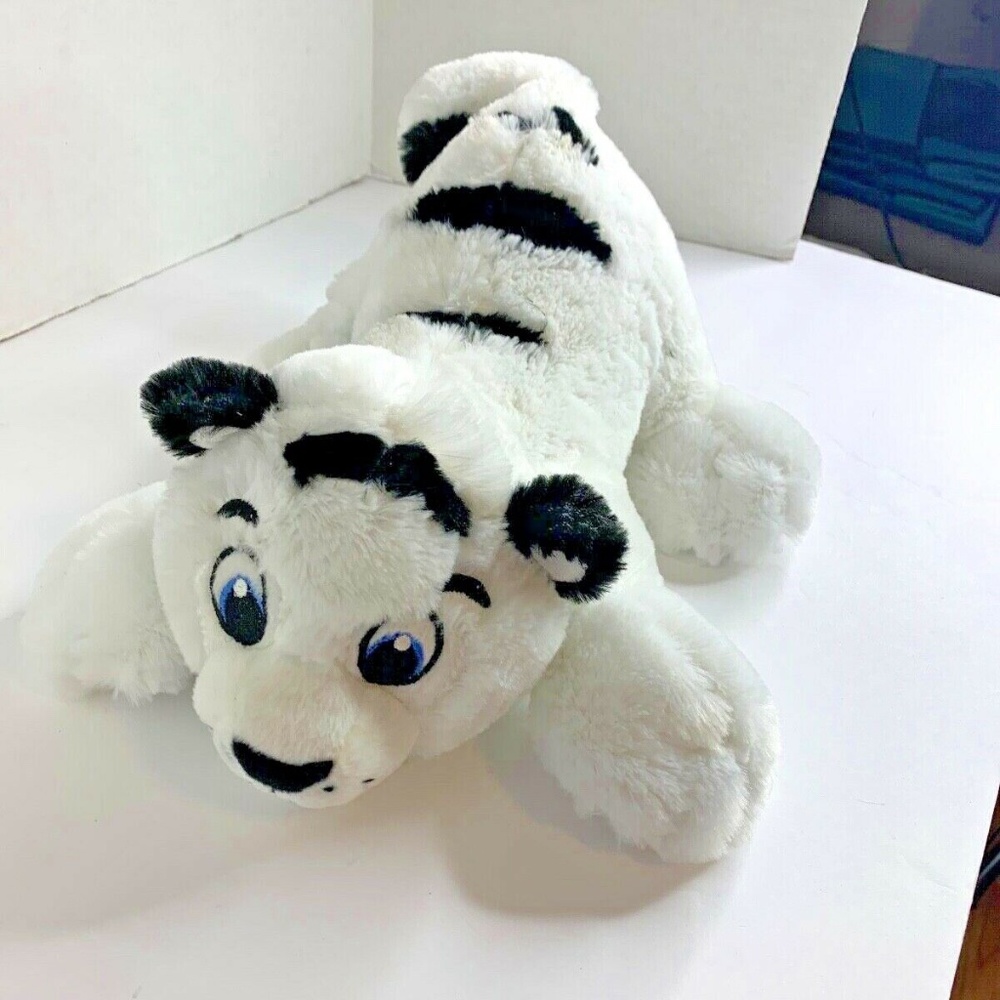 Peek A Boo Toys Plush Stuffed Animal Toy White Tiger Cub 15 in L